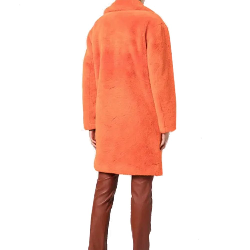 معطف Apparis Orange من الفرو الصناعي
