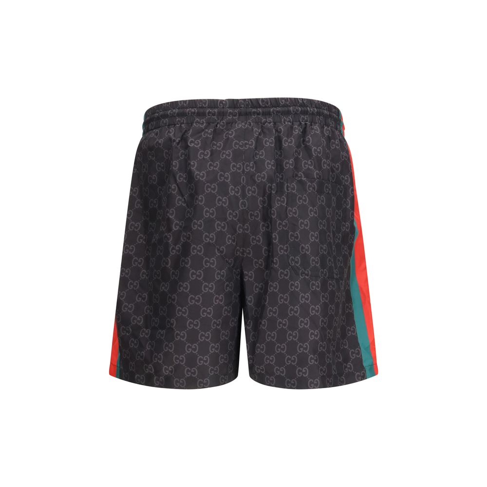 Gucci Black Nylon Shorts