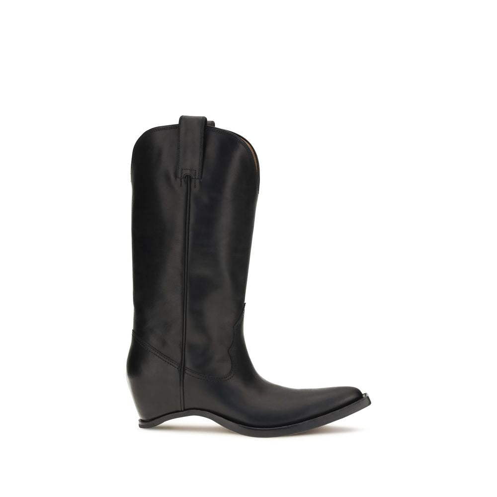 Maison Margiela Black Calf Leather Bos Taurus Boots