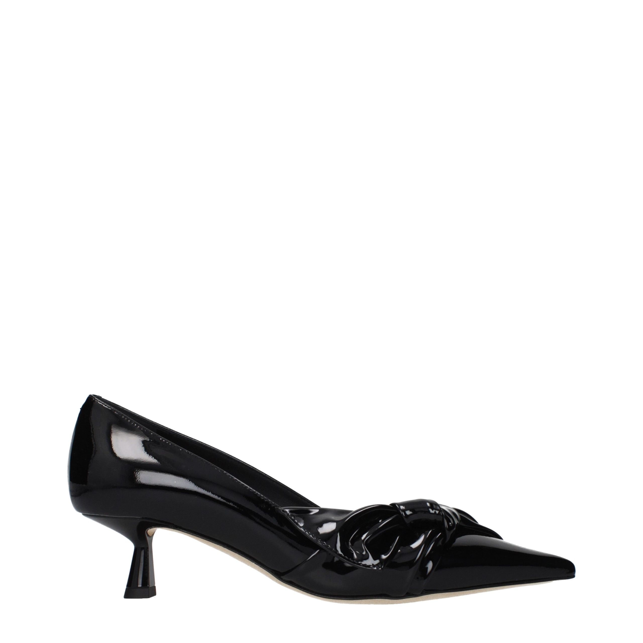 Jimmy Choo Black Leather High Heel Pumps