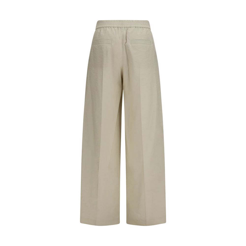 Brunello Cucinelli Beige Cotton Casual Pants