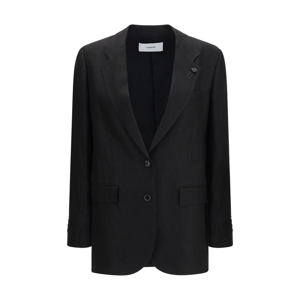 Lardini Black Linen Blazer