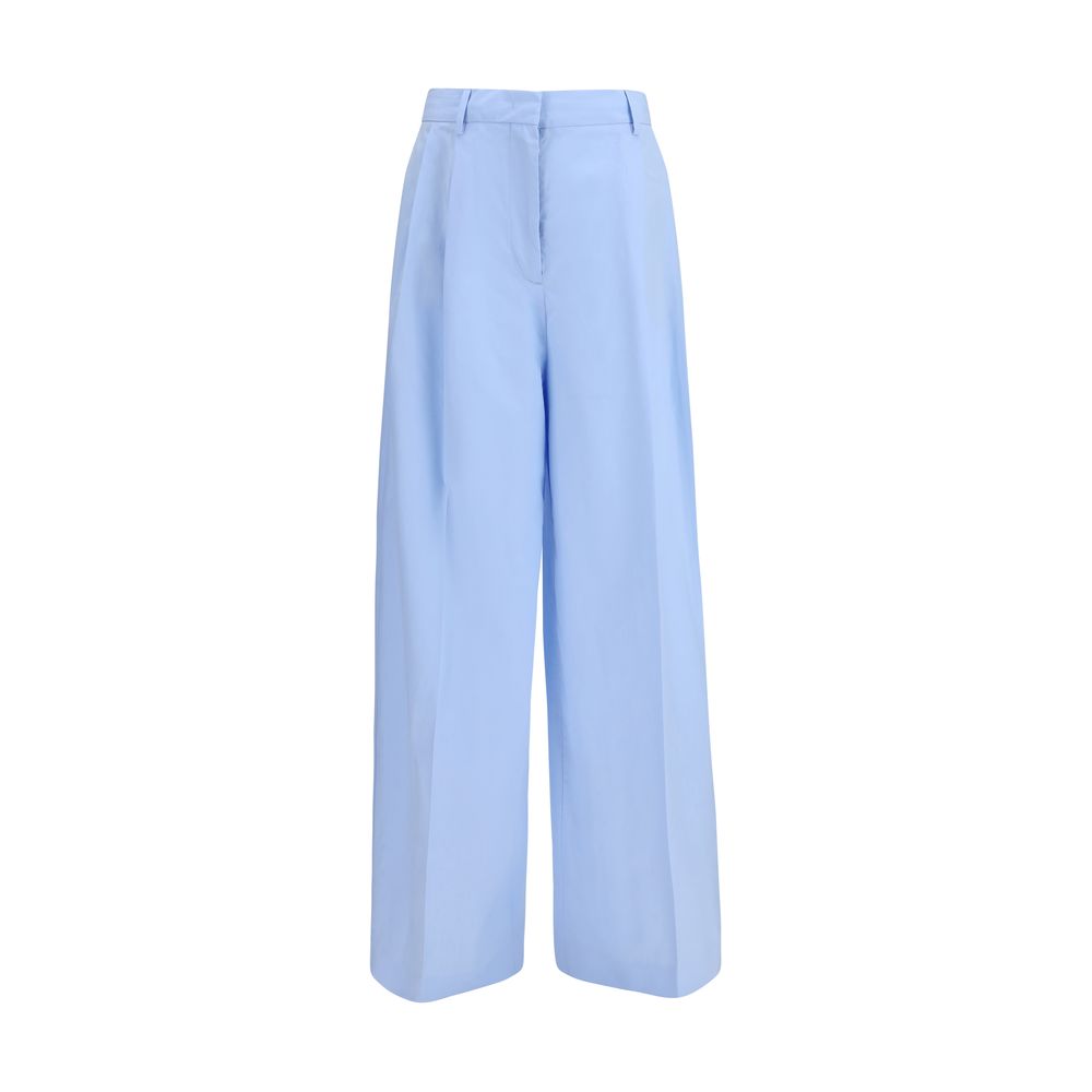 Fabiana Filippi Blue Cotton Casual Pants