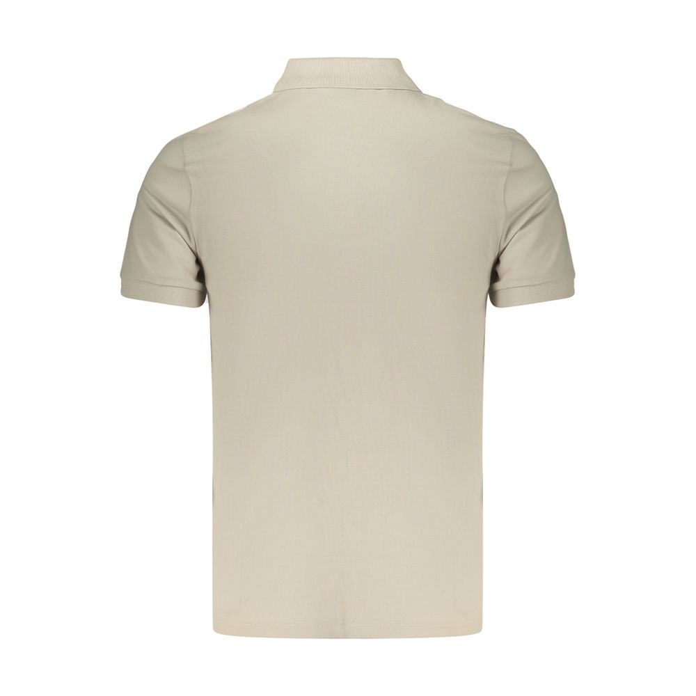 Hugo Boss Beige Cotton Men Polo Shirt