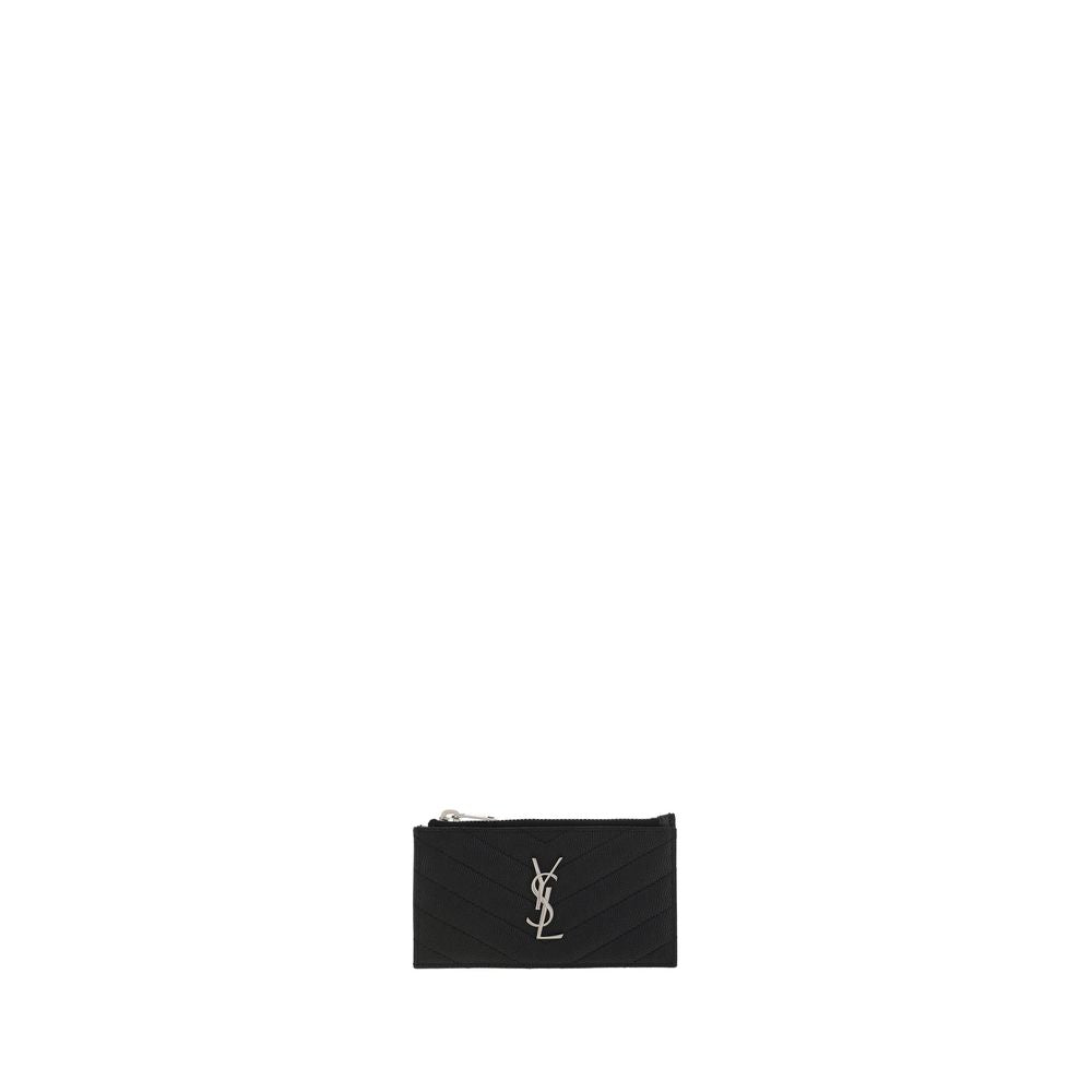 Saint Laurent Black Calf Leather Bos Taurus Wallet