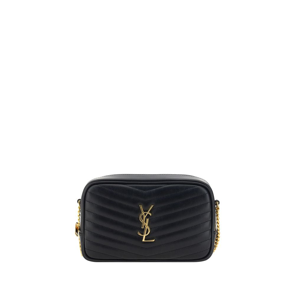 Saint Laurent Black Calf Leather Bos Taurus Shoulder Bag