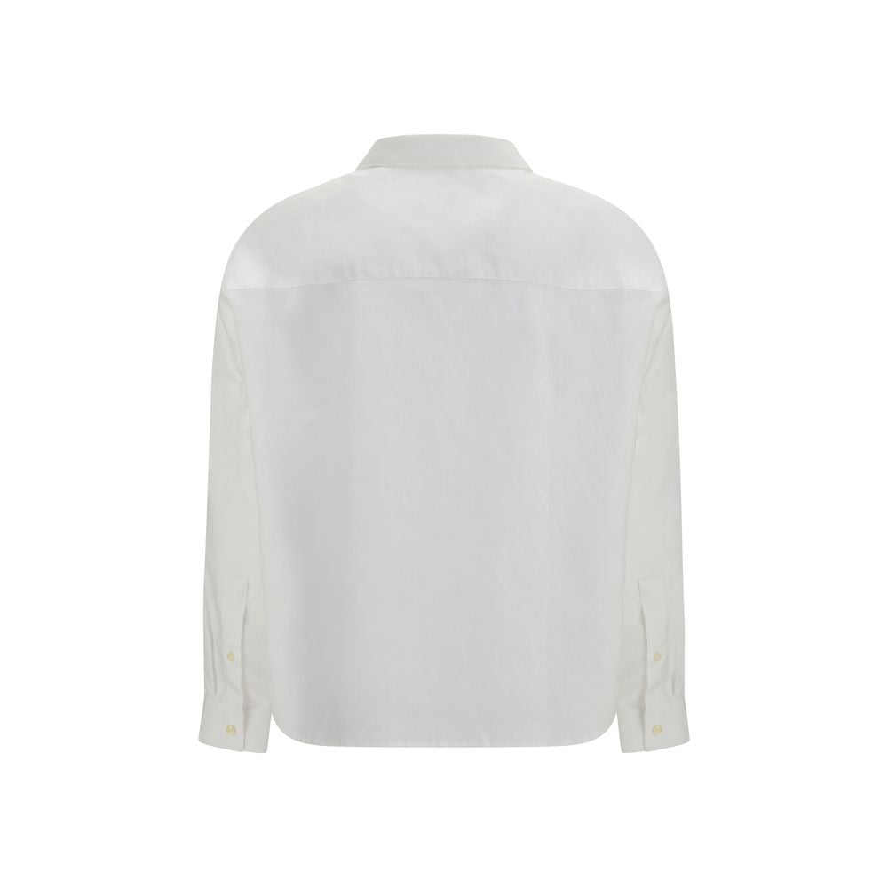 Deperlu White Linen Shirt