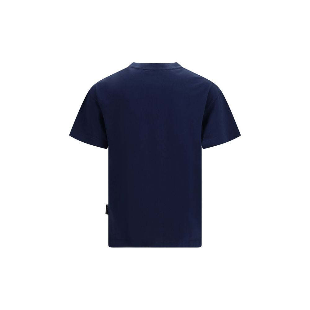 Palm Angels Blue Cotton T-Shirt