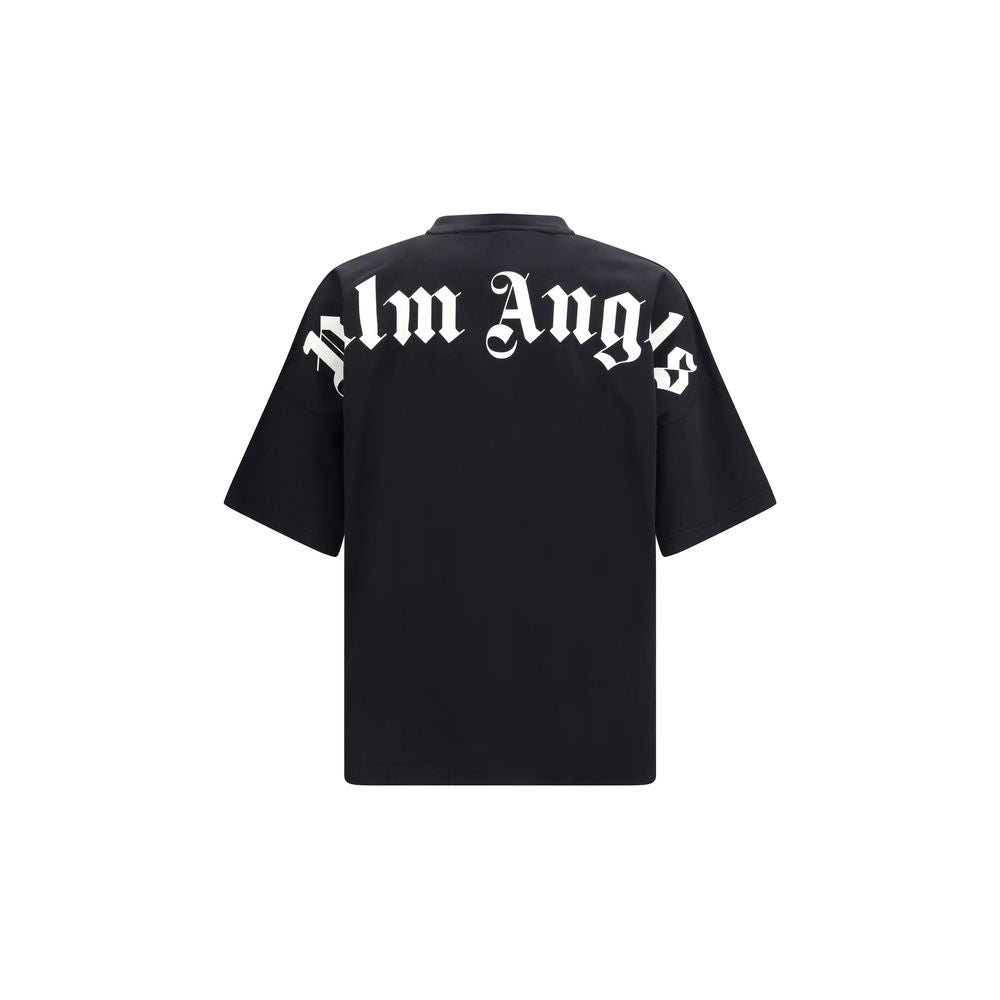 Palm Angels Black Cotton T-Shirt