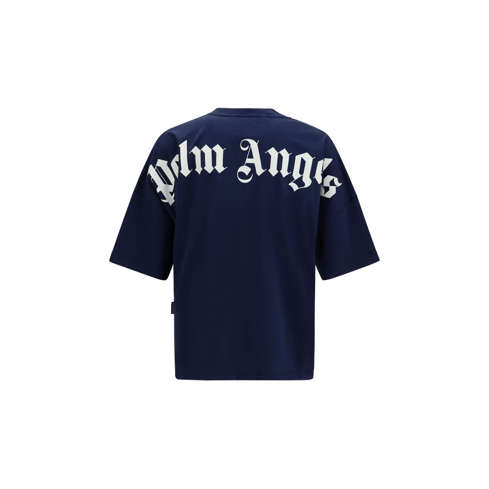 Palm Angels Blue Cotton Sportswear
