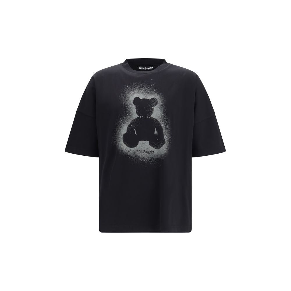 Palm Angels Black Cotton T-Shirt