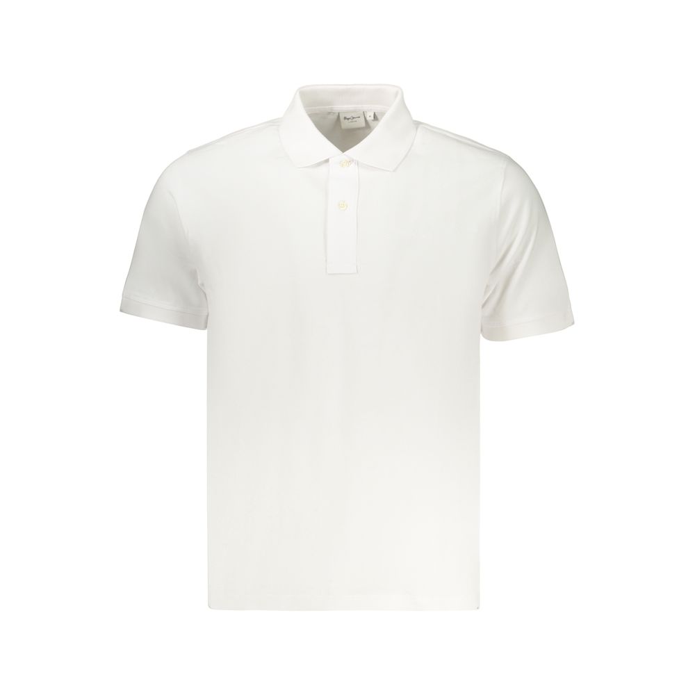 Pepe Jeans White Cotton Polo Shirt
