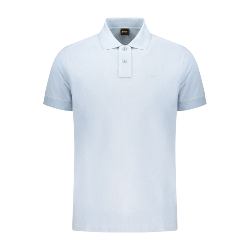 Hugo Boss Azzurro Cotton Mens Polo Shirt