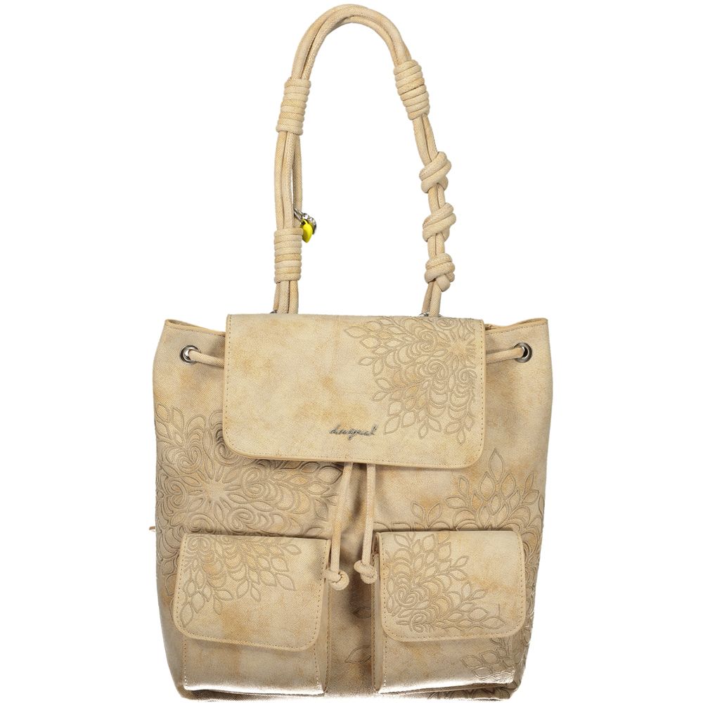 Desigual Beige Polyethylene Backpack