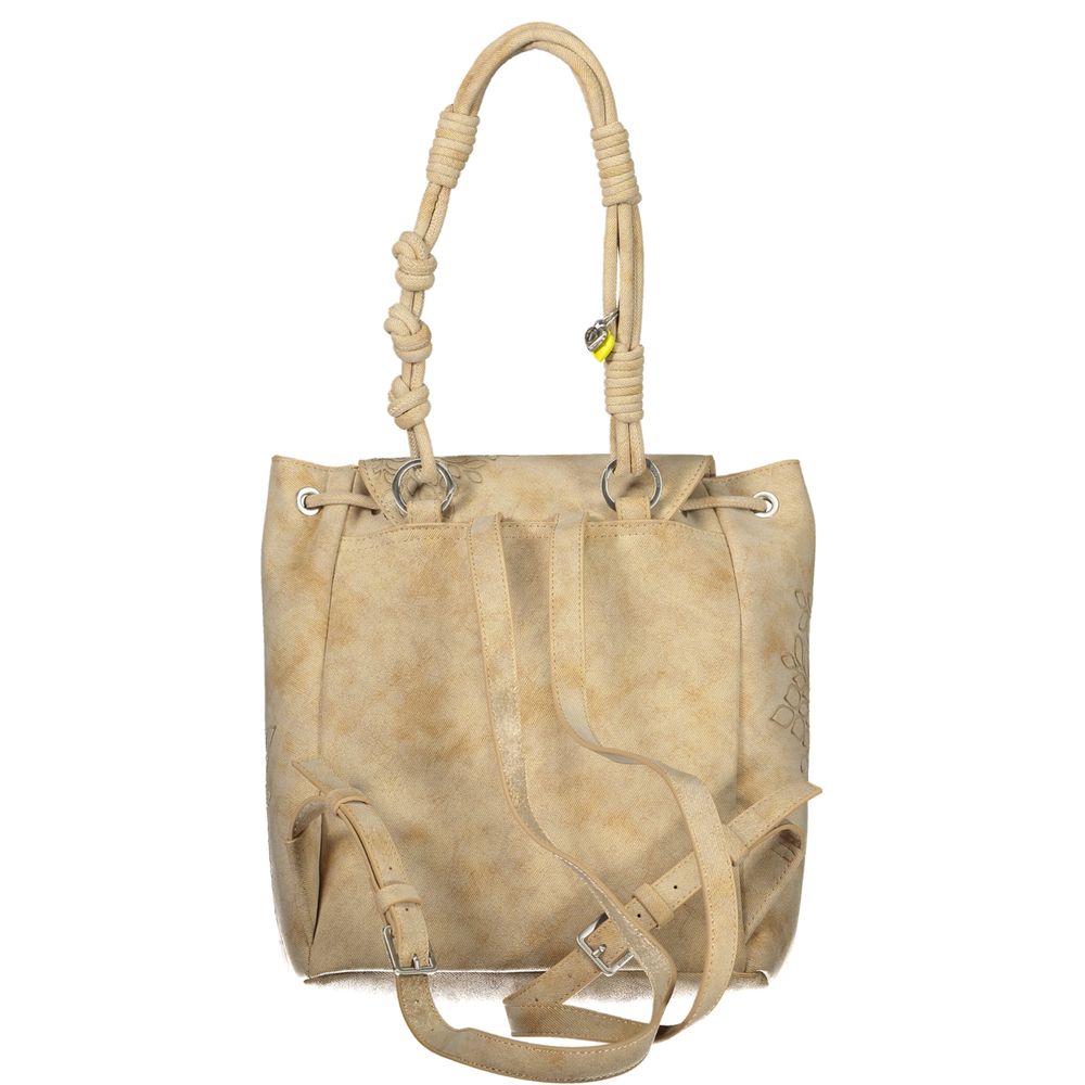 Desigual Beige Polyethylene Backpack