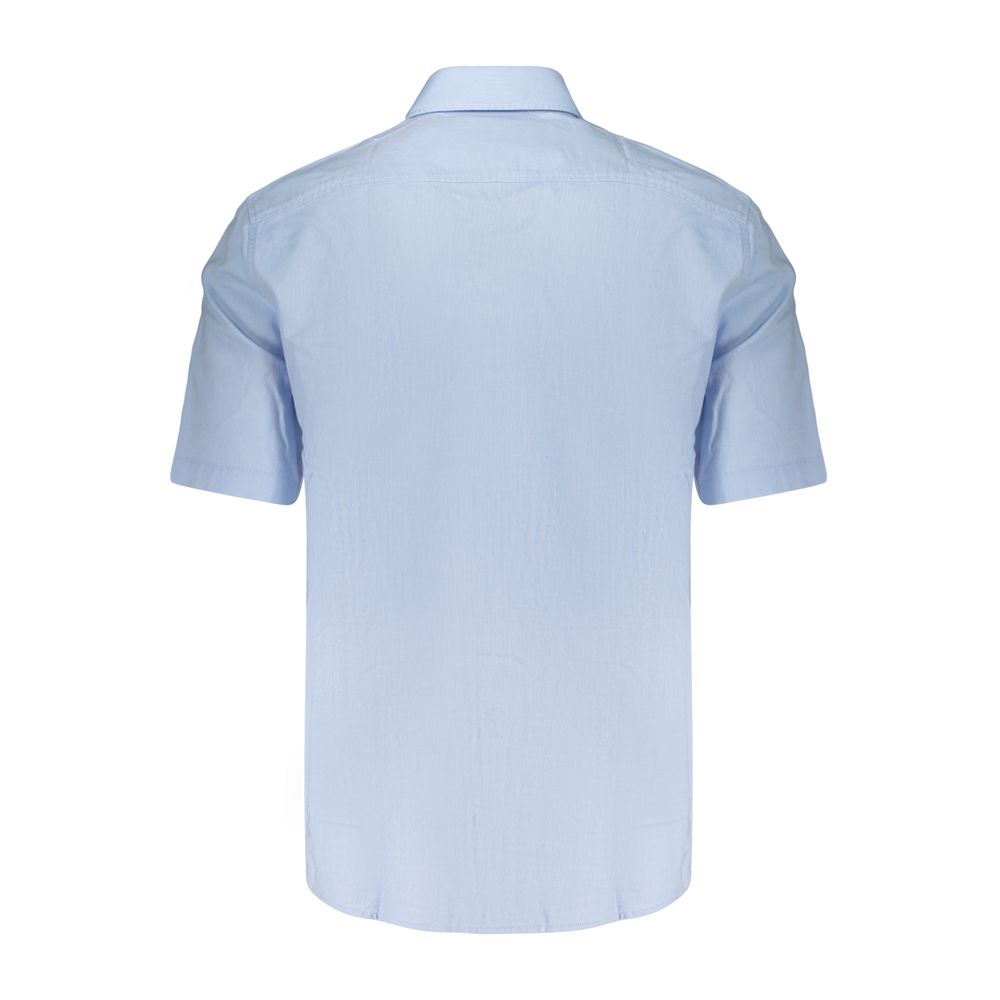 Hugo Boss Azzurro Cotton Men Shirt