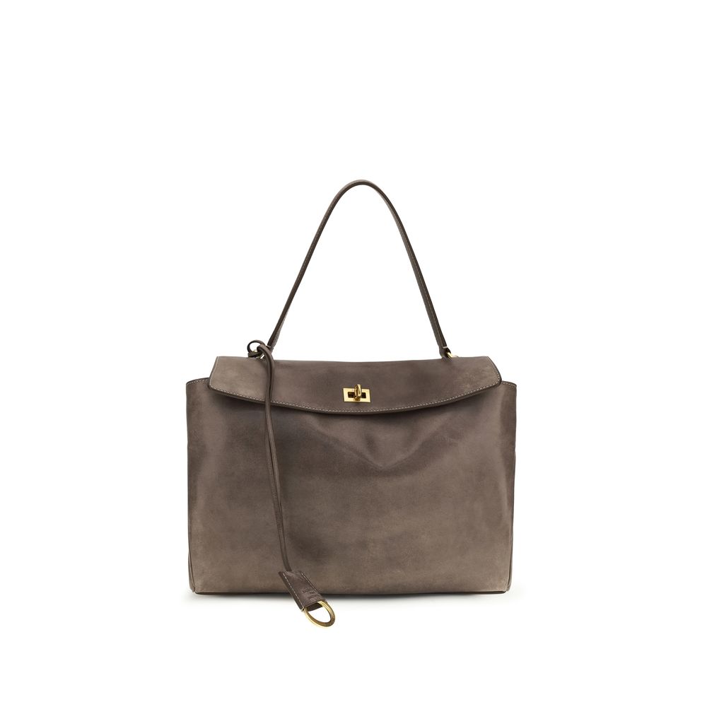 Balenciaga Gray Lamb Ovis Aries Aries Shoulder Bag