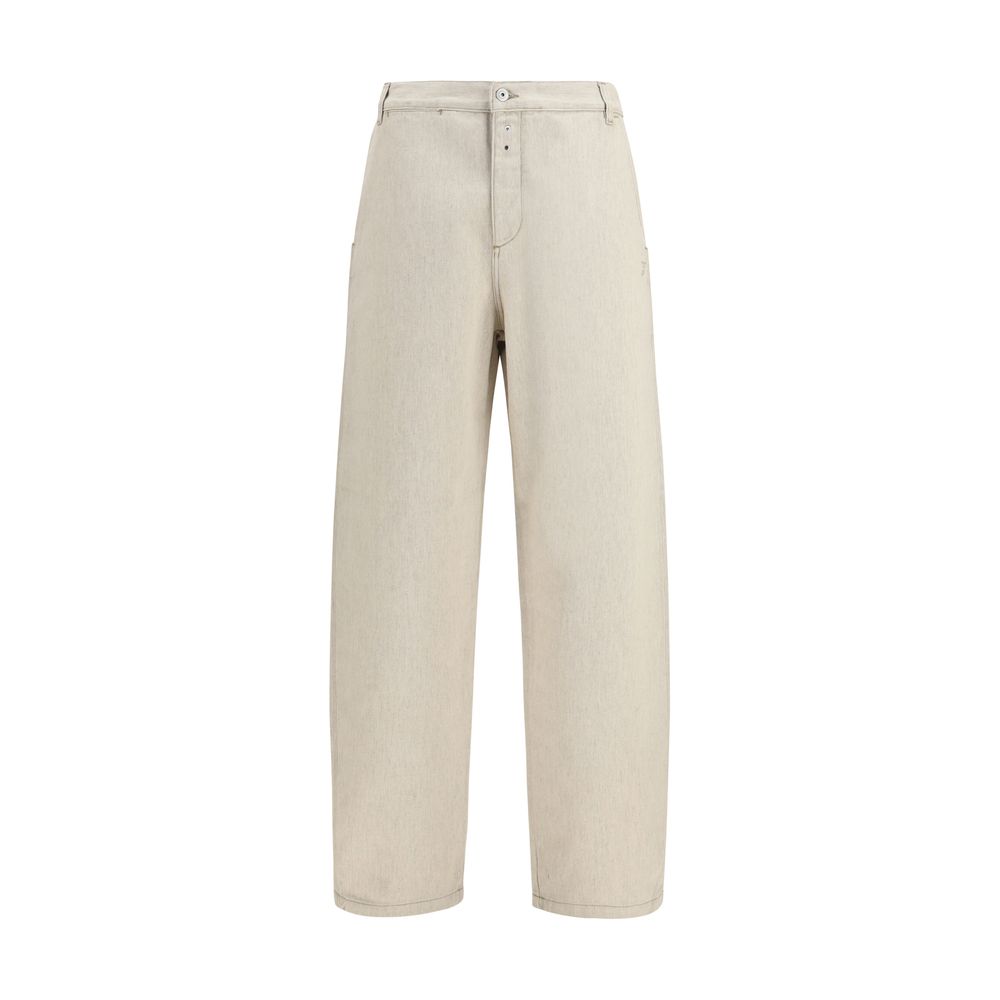 Jacquemus Beige Cotton Casual Pants