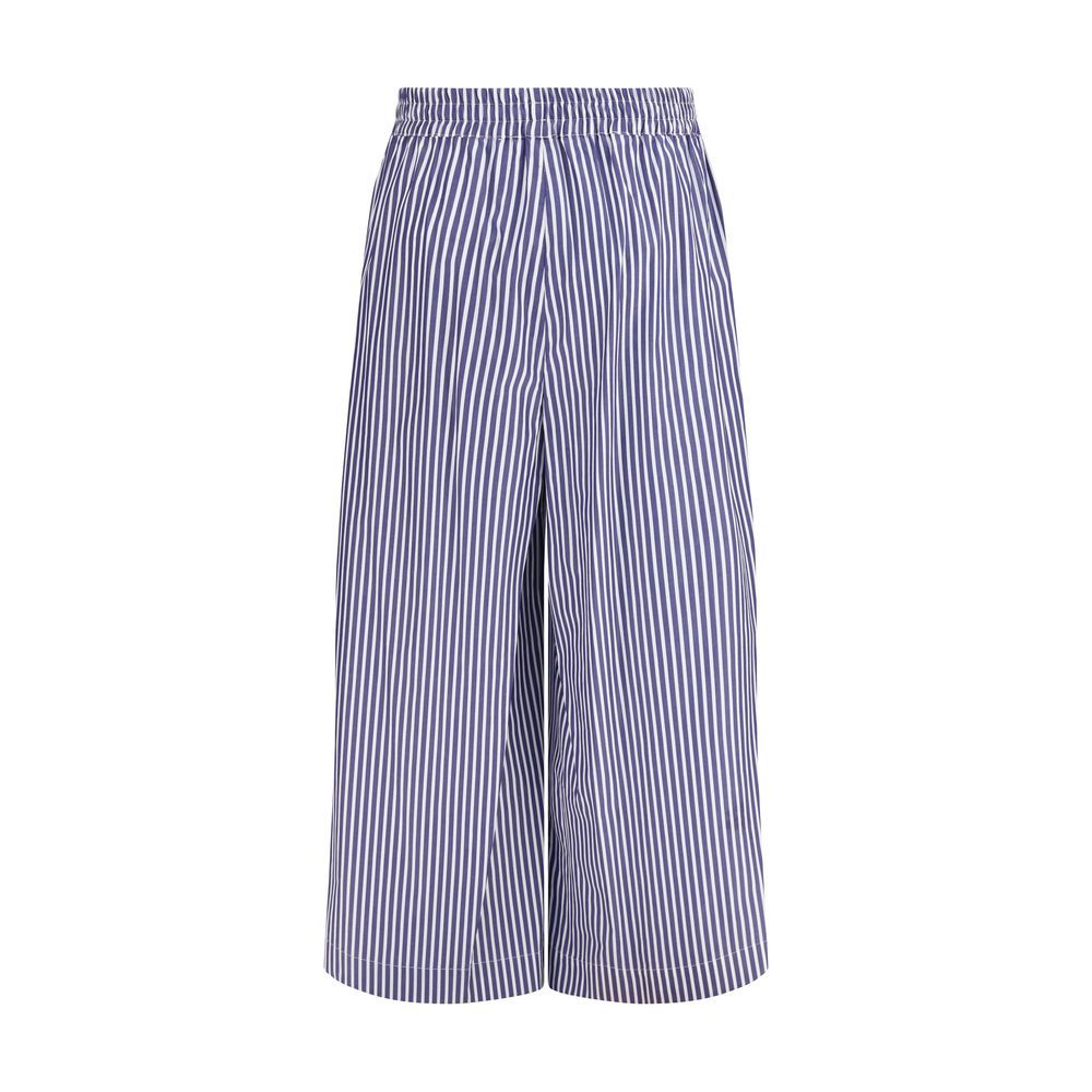 Max Mara Blue Cotton Pants