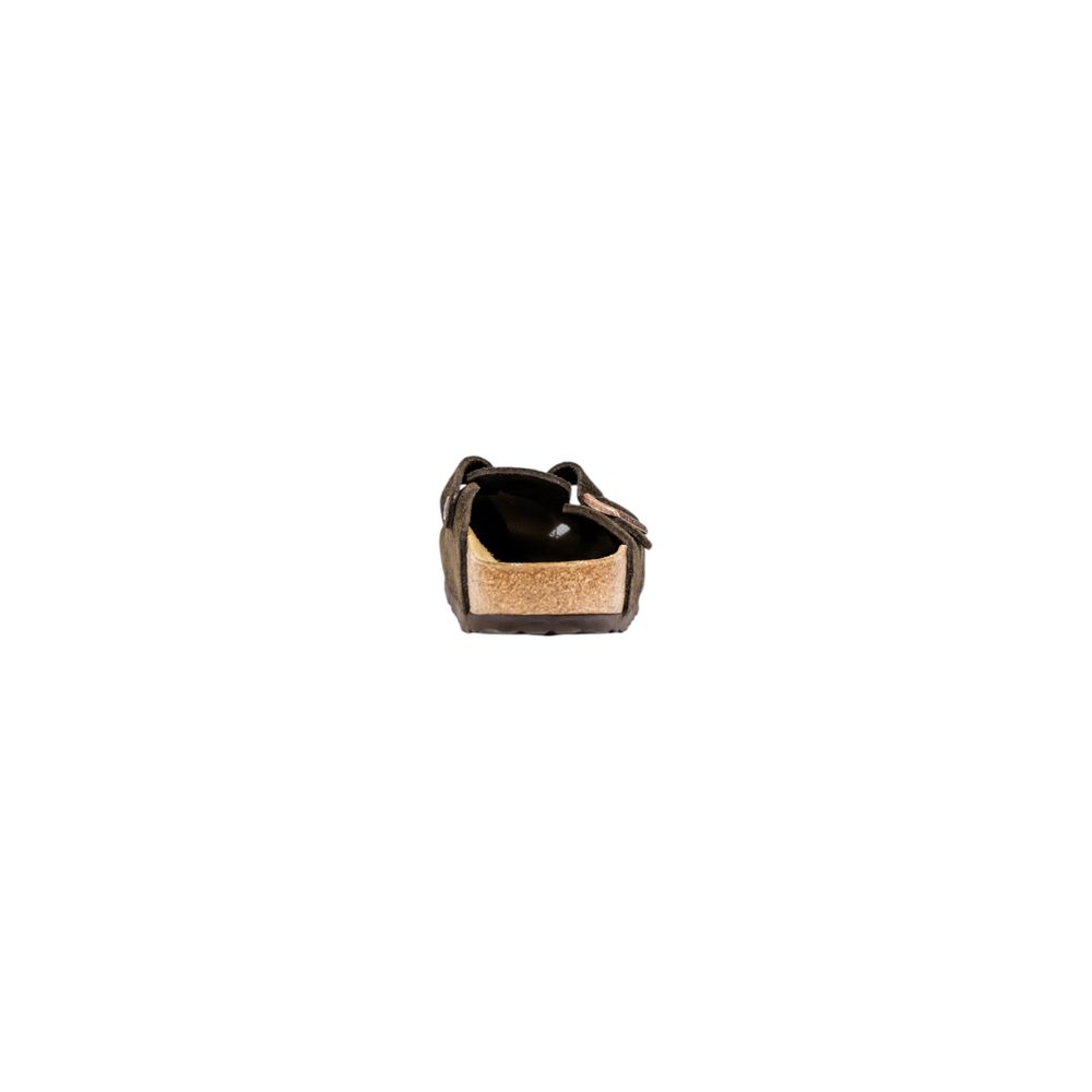 Birkenstock Brown Suede Leather Slippers