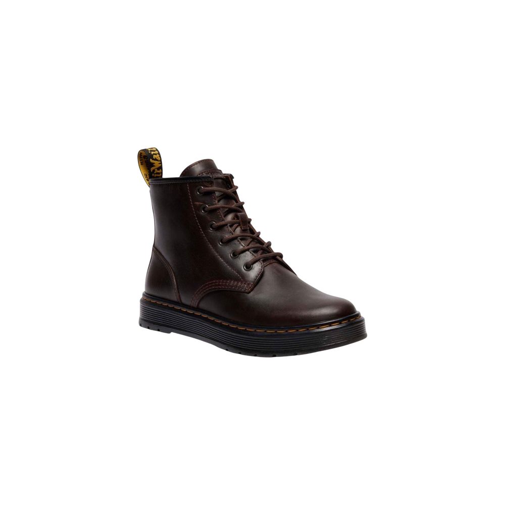 حذاء رياضي من الجلد البني من Dr. Martens