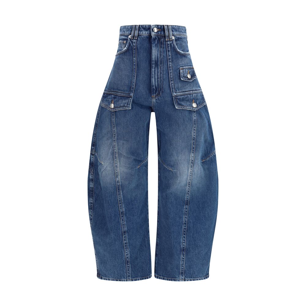 Max Mara Blue Cotton Jeans Denim