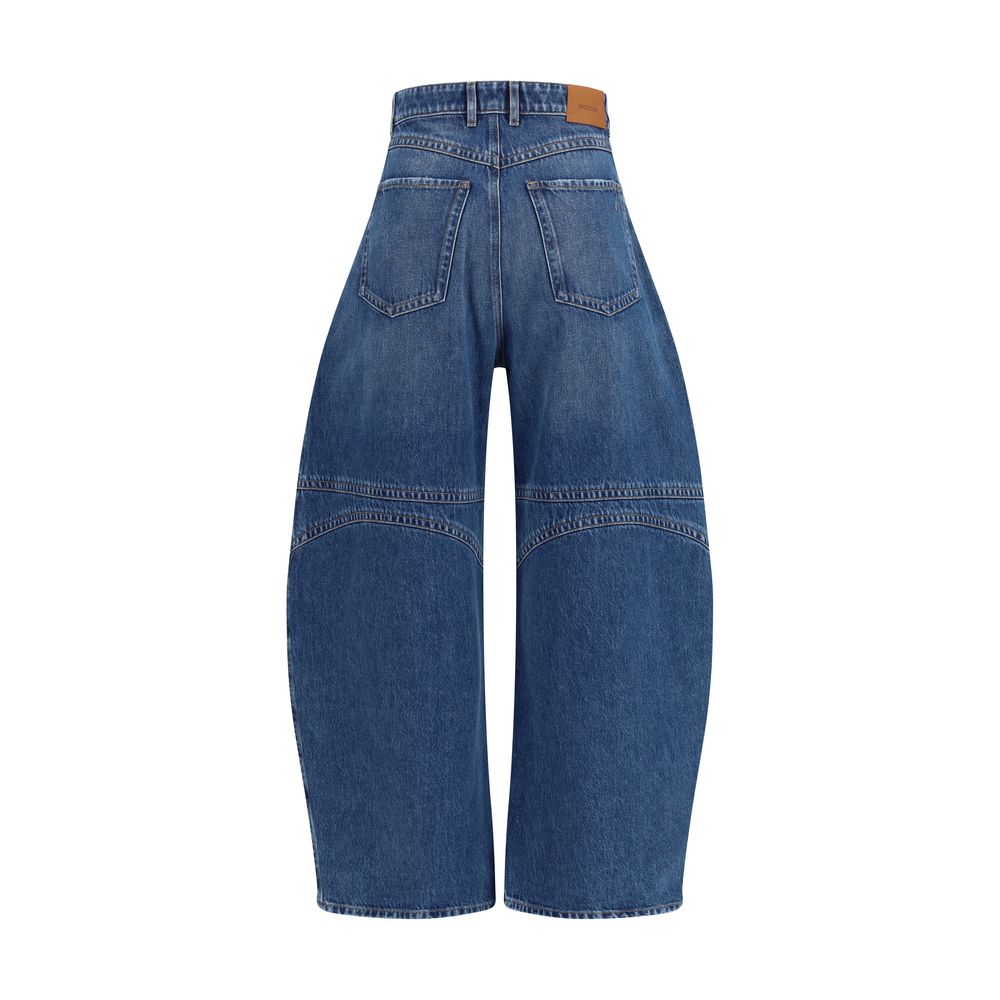 Max Mara Blue Cotton Jeans Denim