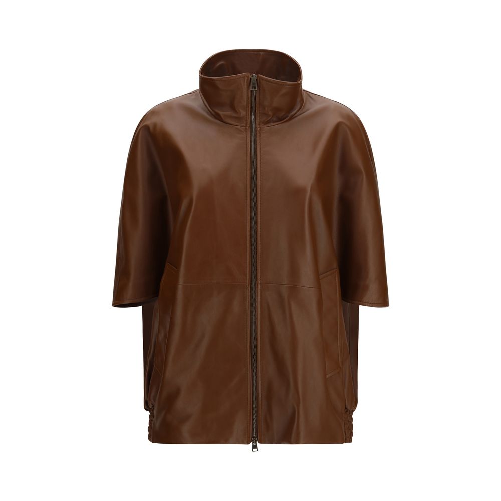 Balenciaga Brown Lamb Leather Clothing