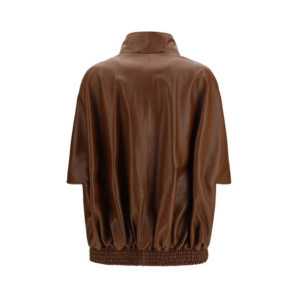 Balenciaga Brown Lamb Leather Clothing