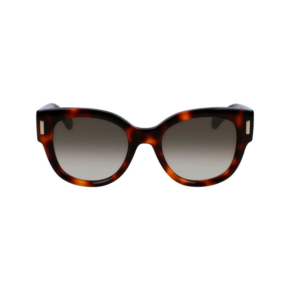 Ferragamo Brown Acetate Sunglasses