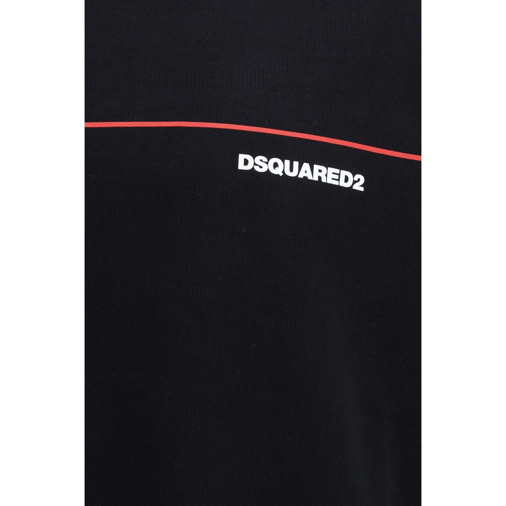 سويت شيرت قطني أسود من Dsquared²