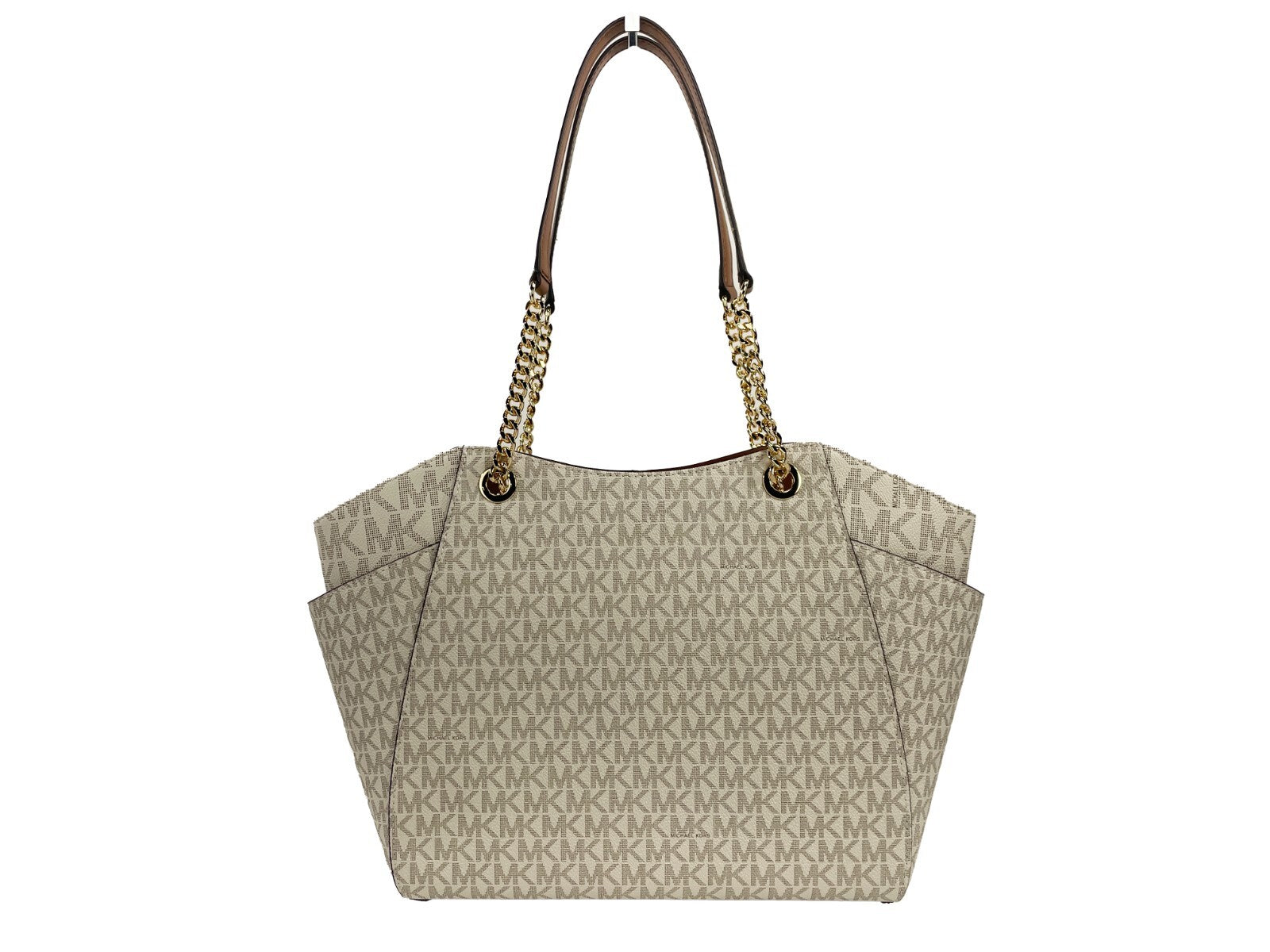 Michael Kors Jet Set Travel Large Logo Tote, Vanilla