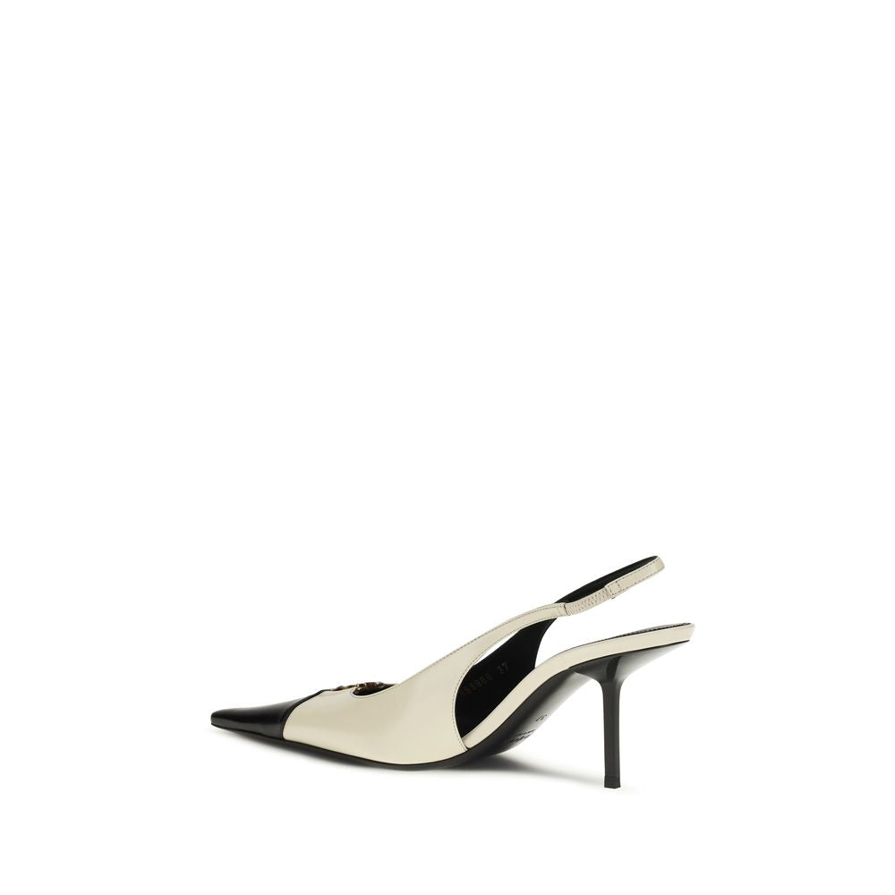 Saint Laurent Beige Calf Leather Bos Taurus Pumps
