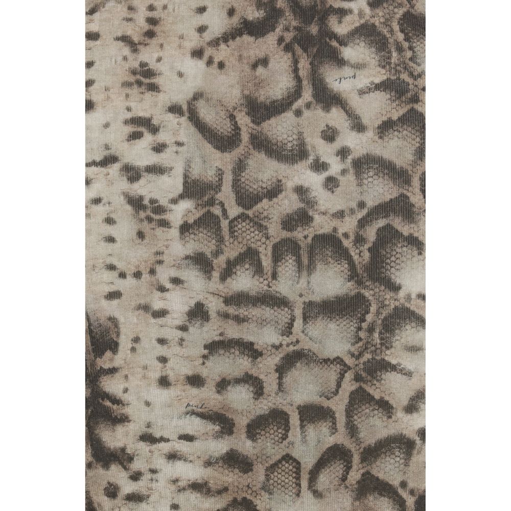 فستان كاجوال من القطن باللون البيج من بينكو