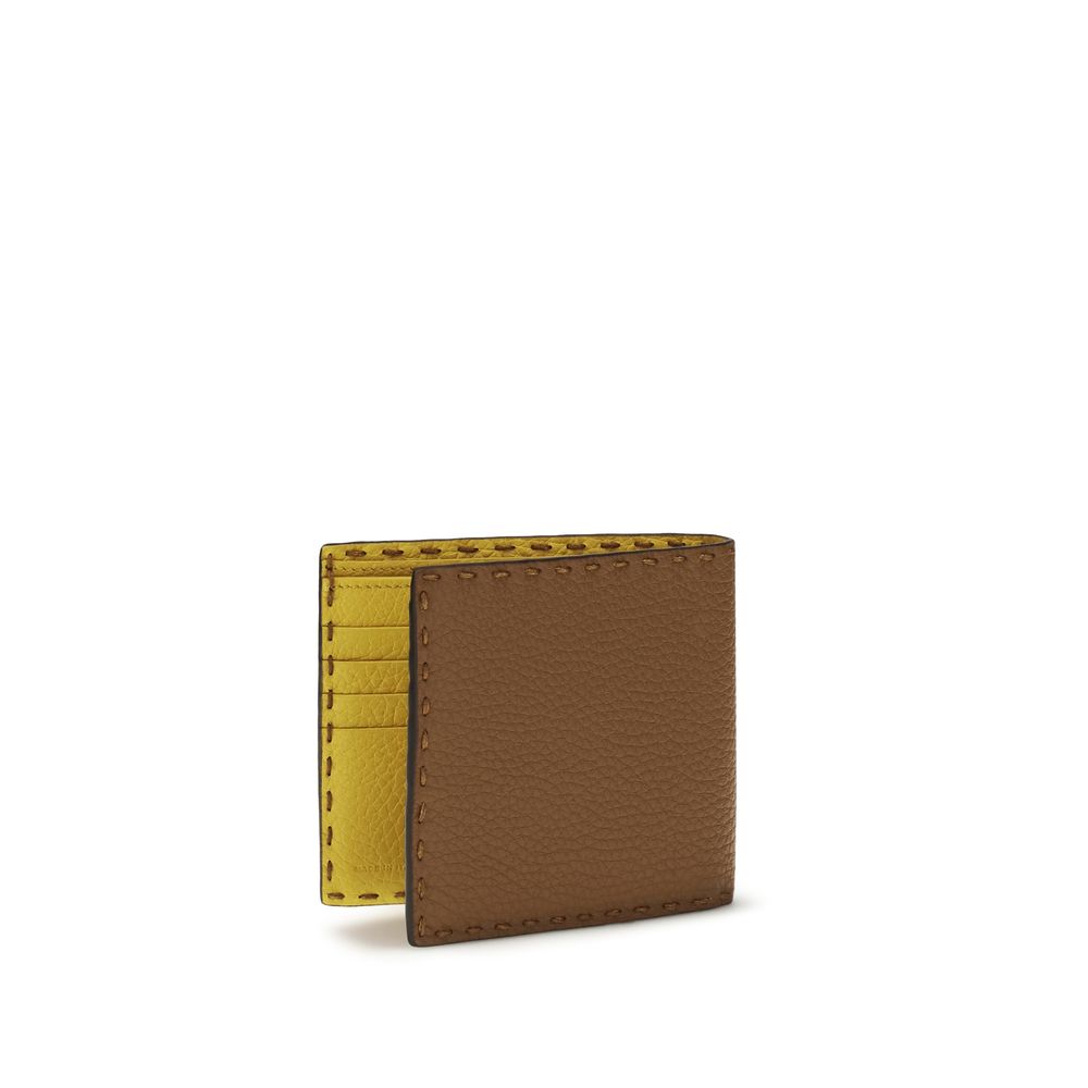 Fendi Brown Calf Leather Bos Taurus Wallet