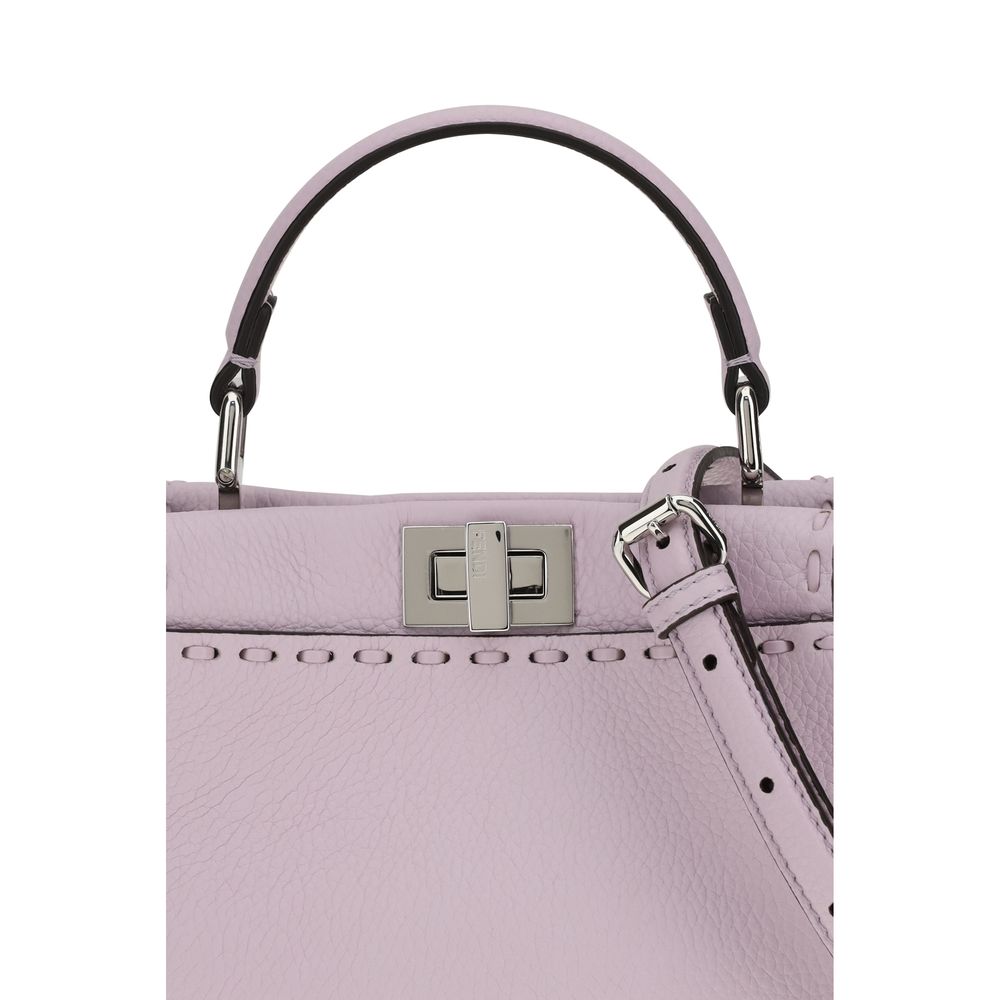 Fendi Purple Calf Leather Bos Taurus Handbag