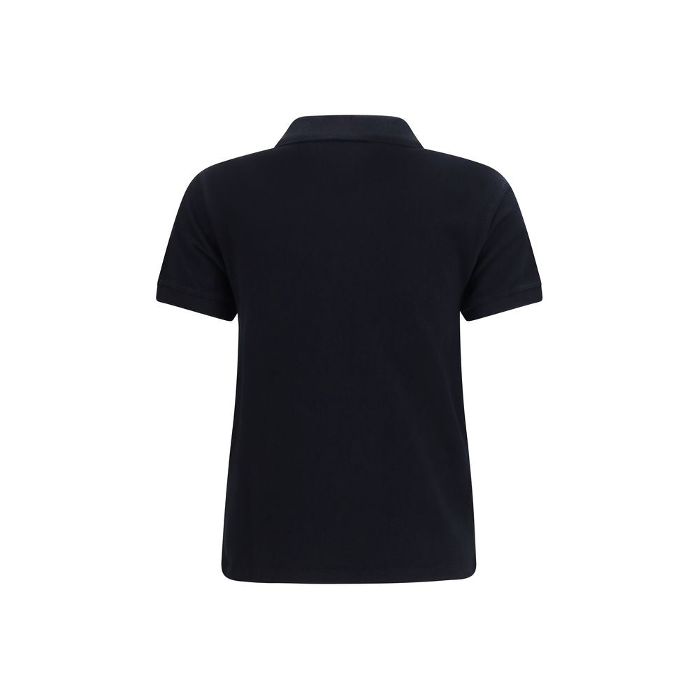 Maison Kitsuné Black Cotton Polo Shirt