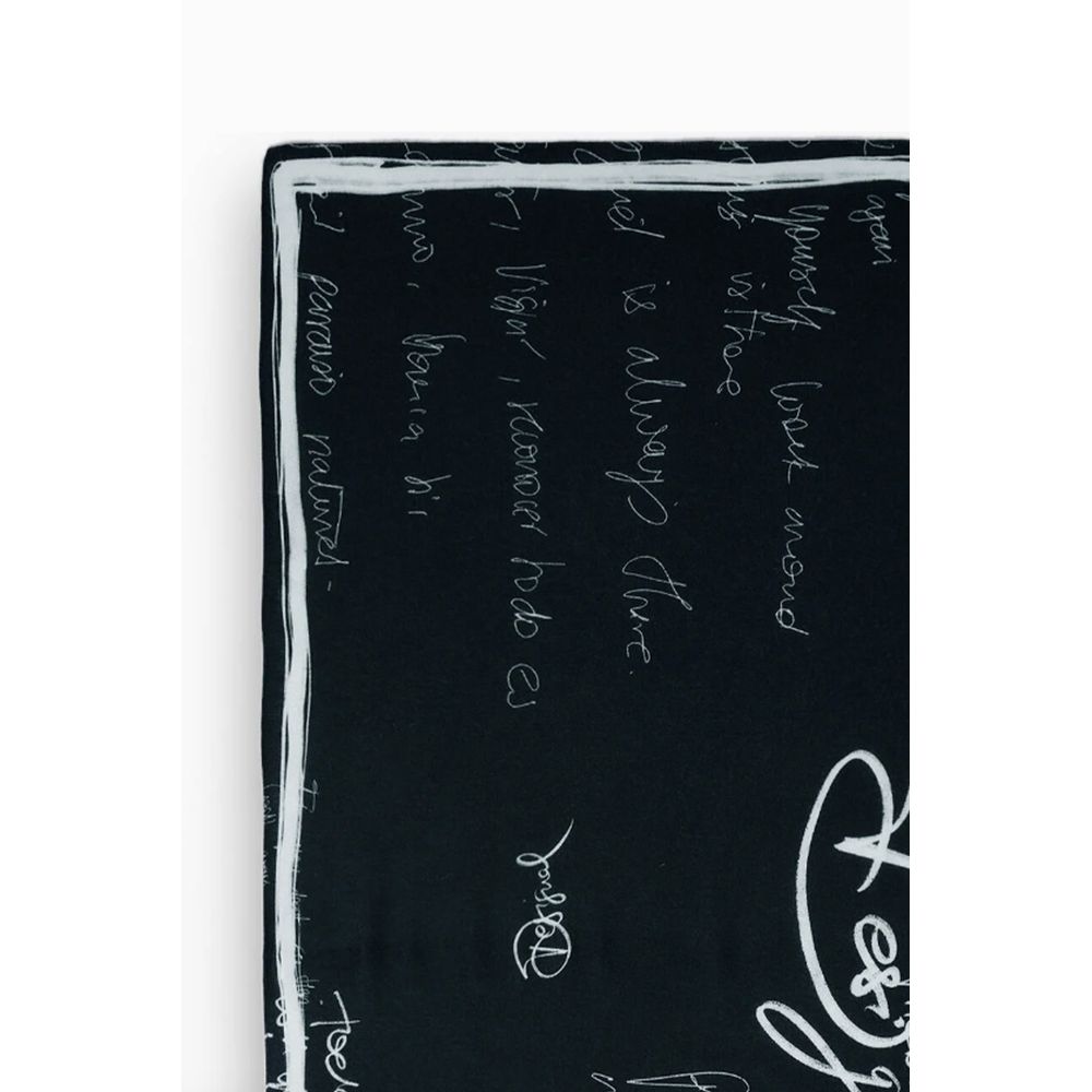 Desigual Black Viscose Scarf