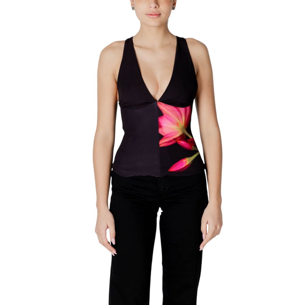 Desigual Black Polyester Top