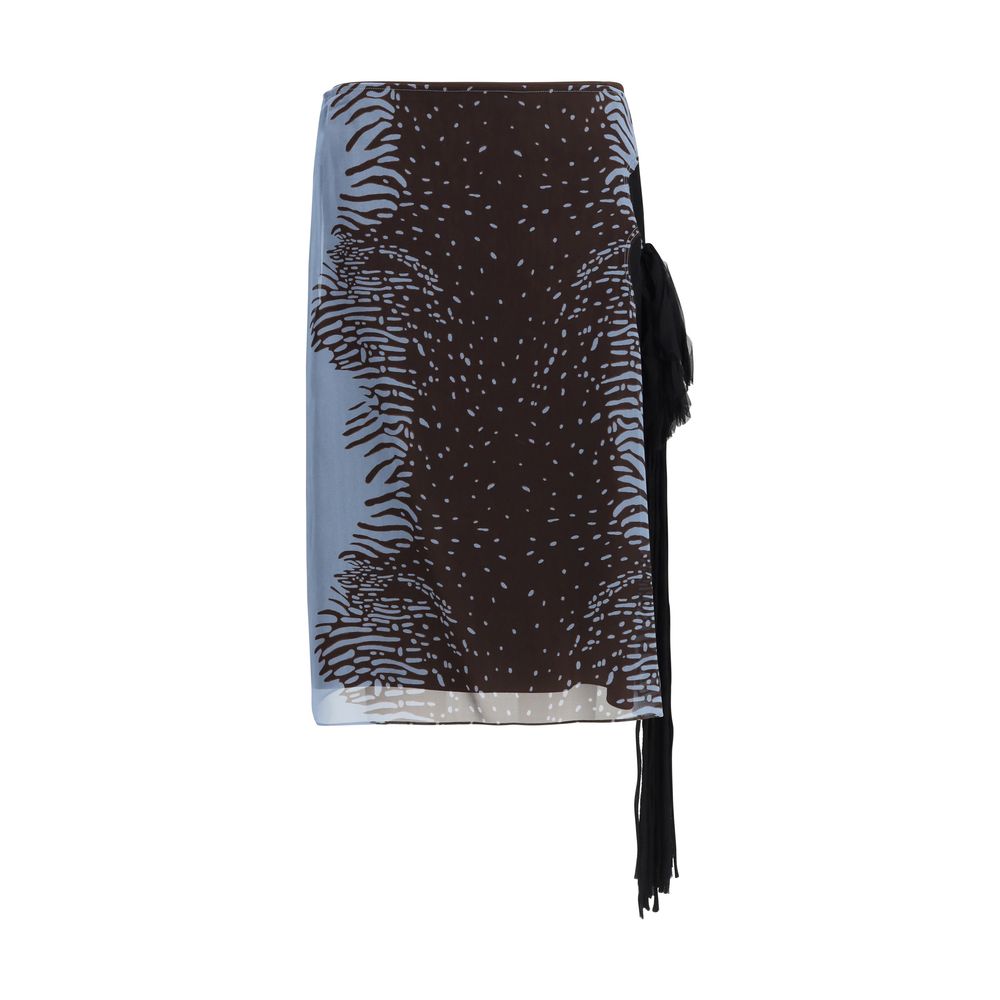 Ferragamo Multicolor Silk Skirt
