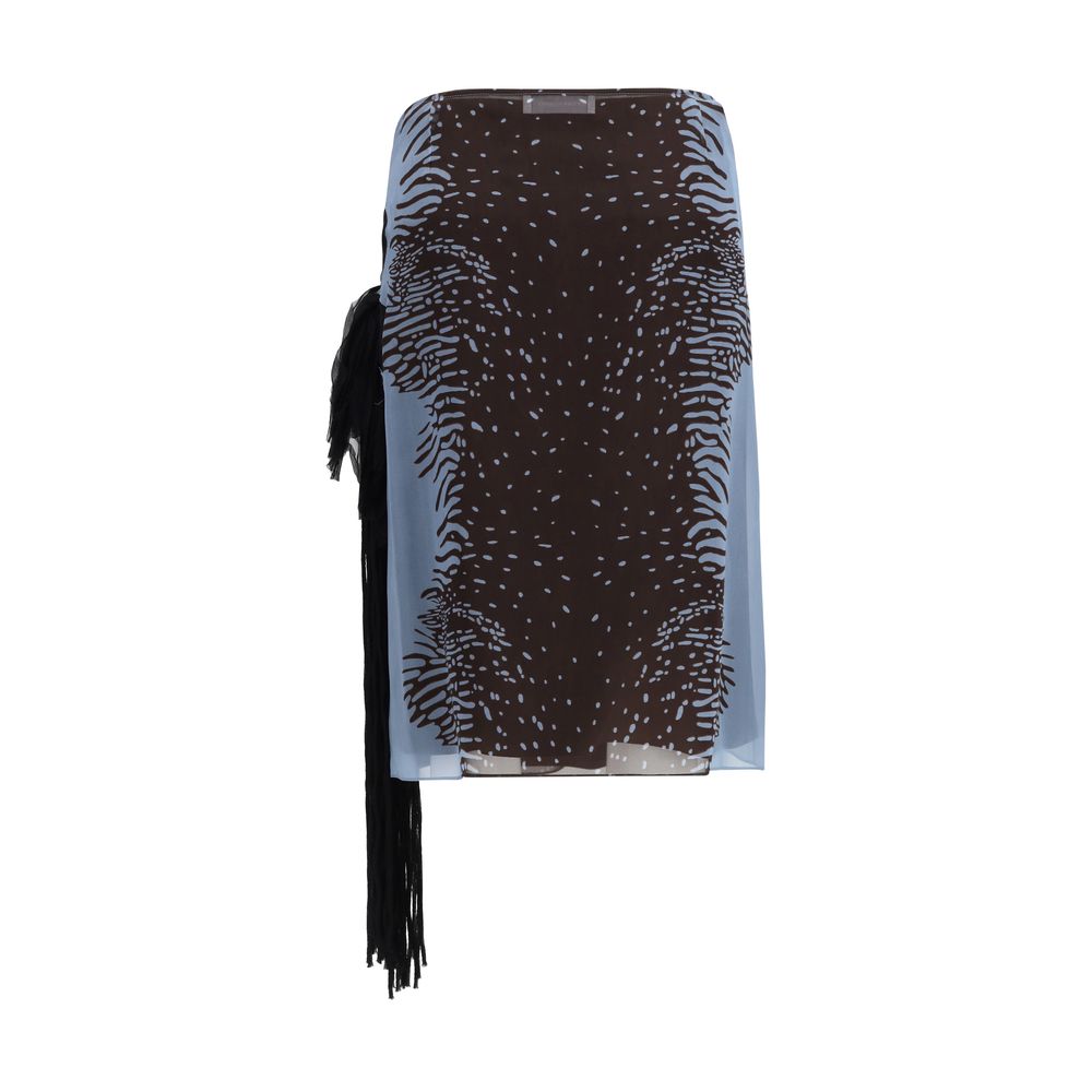 Ferragamo Multicolor Silk Skirt