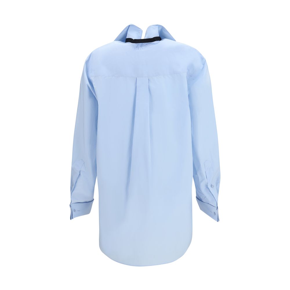 ALAINPAUL Blue Cotton Dress Shirt