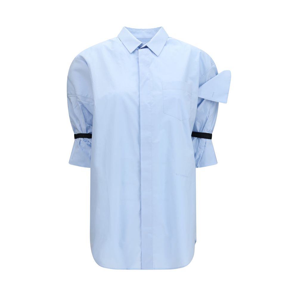 ALAINPAUL Blue Cotton Shortsleeve Shirt