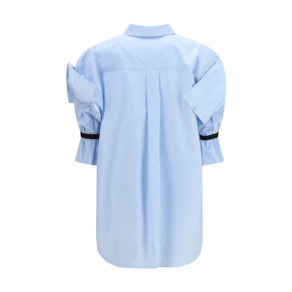 ALAINPAUL Blue Cotton Shortsleeve Shirt