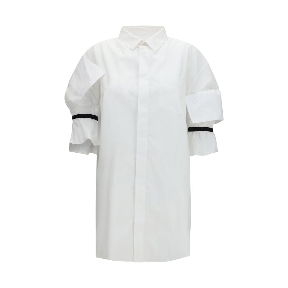 ALAINPAUL White Cotton Shortsleeve Shirt