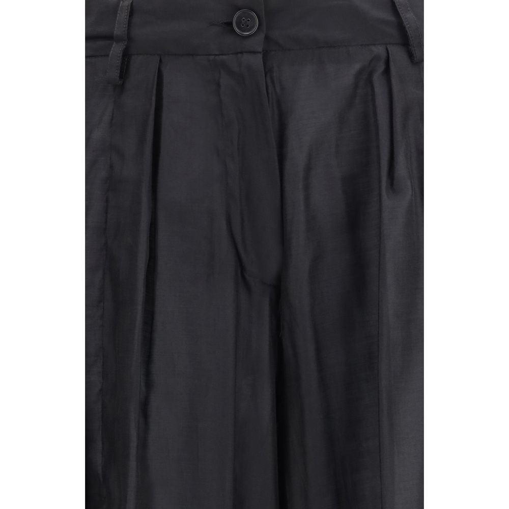 The Latest Black Polyester Casual Pants