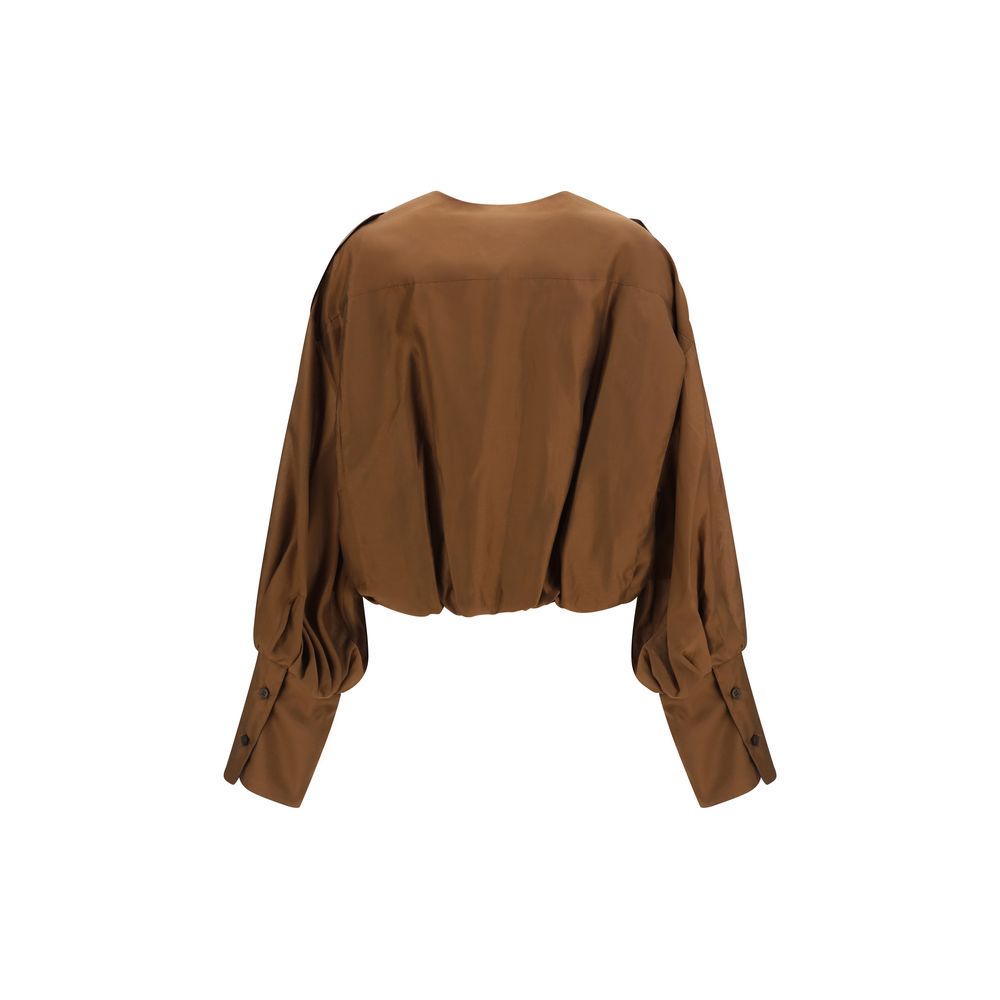 The Latest Brown Lycra Shirt