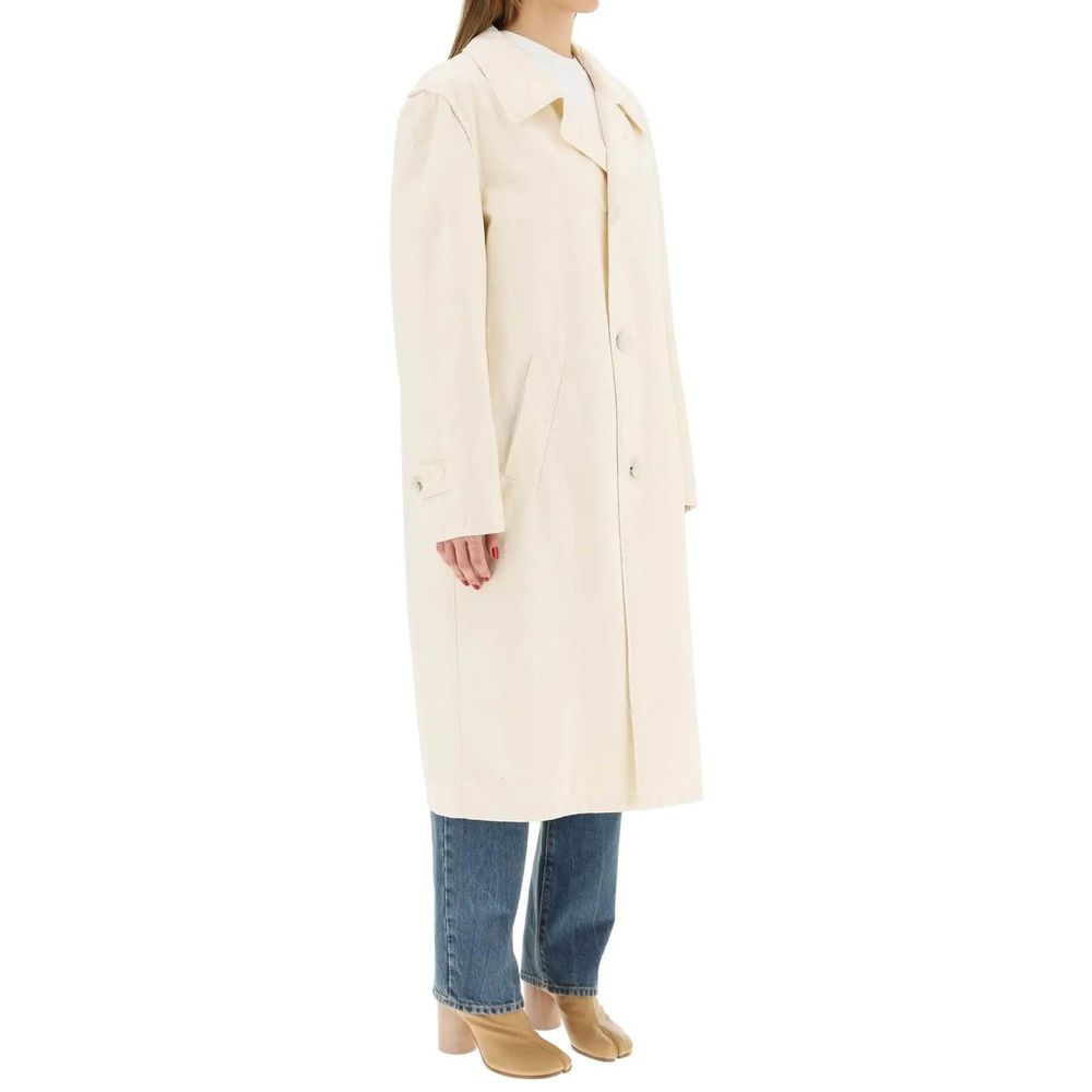 Maison Margiela White Cotton Coat