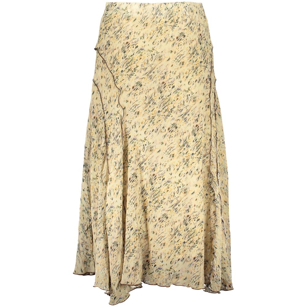 Desigual Beige Polyester Long Skirt