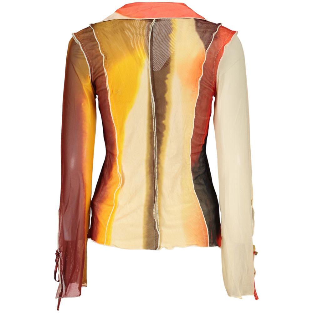 Desigual Beige Polyester Pattern Shirt